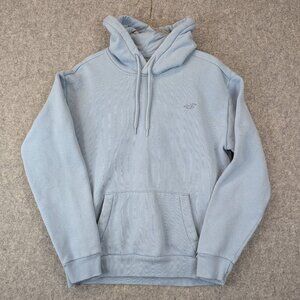 Hollister Light Blue Pullover Hoodie Sweatshirt Adult Medium Casual Wear